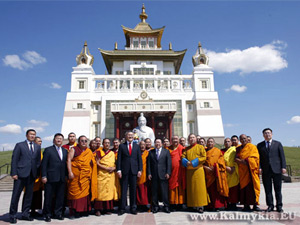 President of Mongolia in Kalmykia